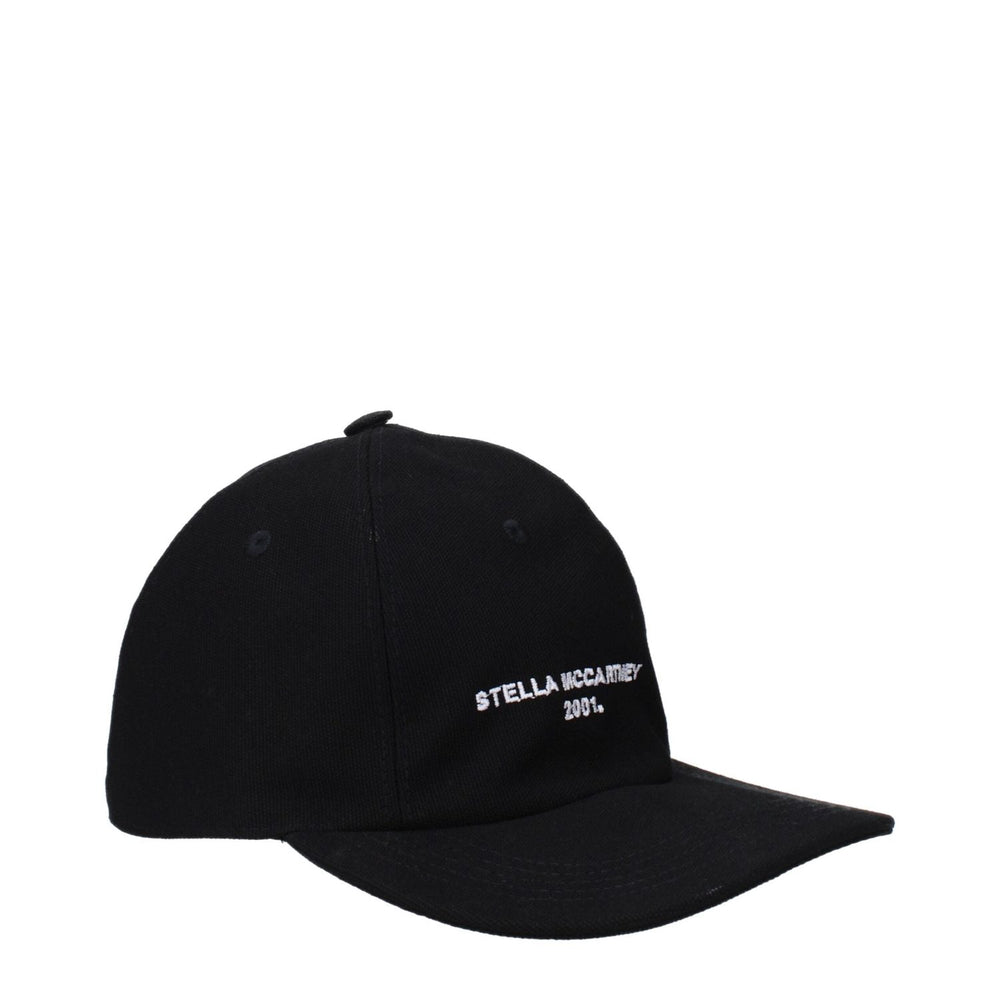 Stella McCartney Black Cotton Caps (Baseball Hat) ST-14887447658761-57 CM|S