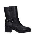Stuart Weitzman Black Leather Ankle Boots ST-15039020335369-EU37.5/US7.5