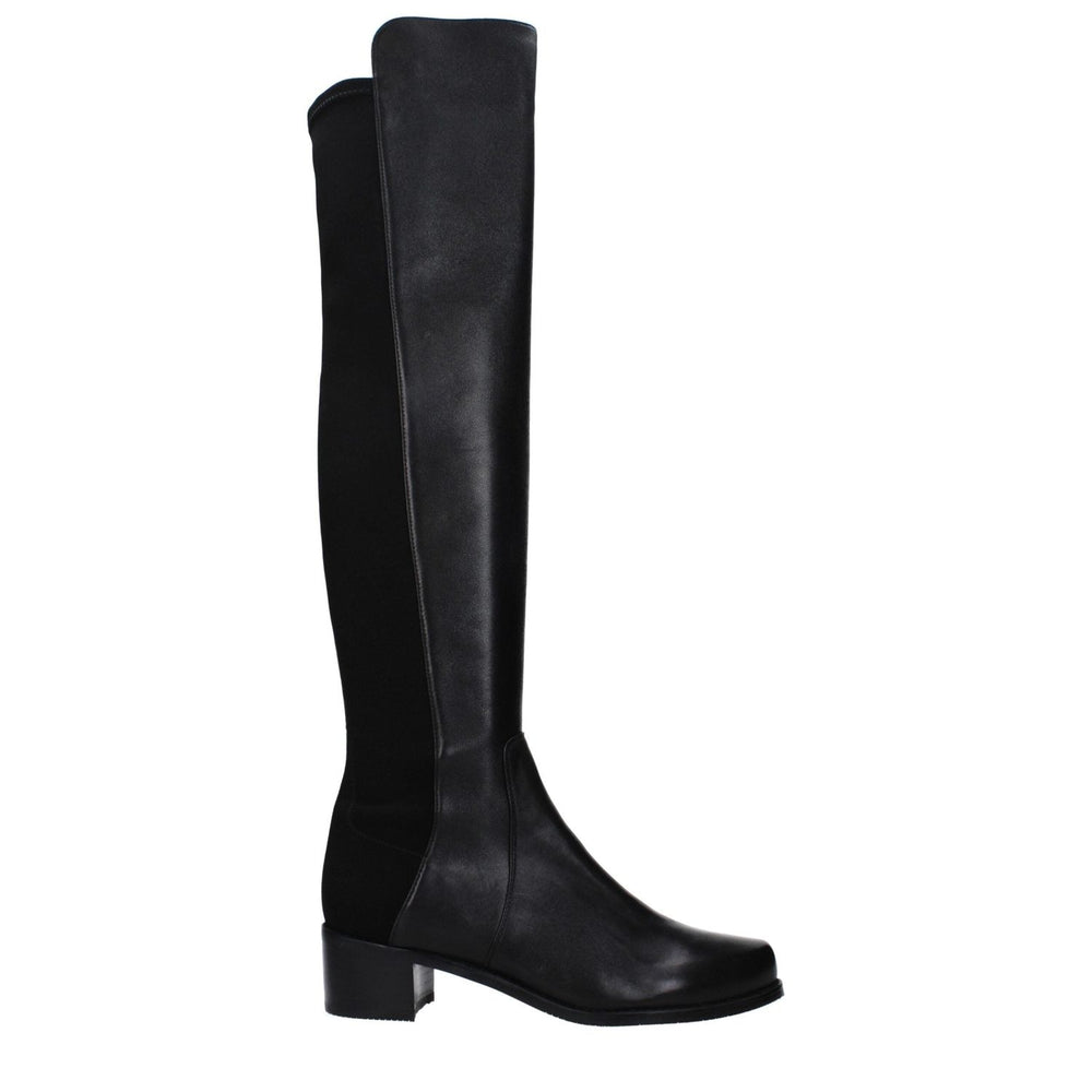 Stuart Weitzman Black Leather Over The Knee ST-15039031935241-EU37.5/US7.5