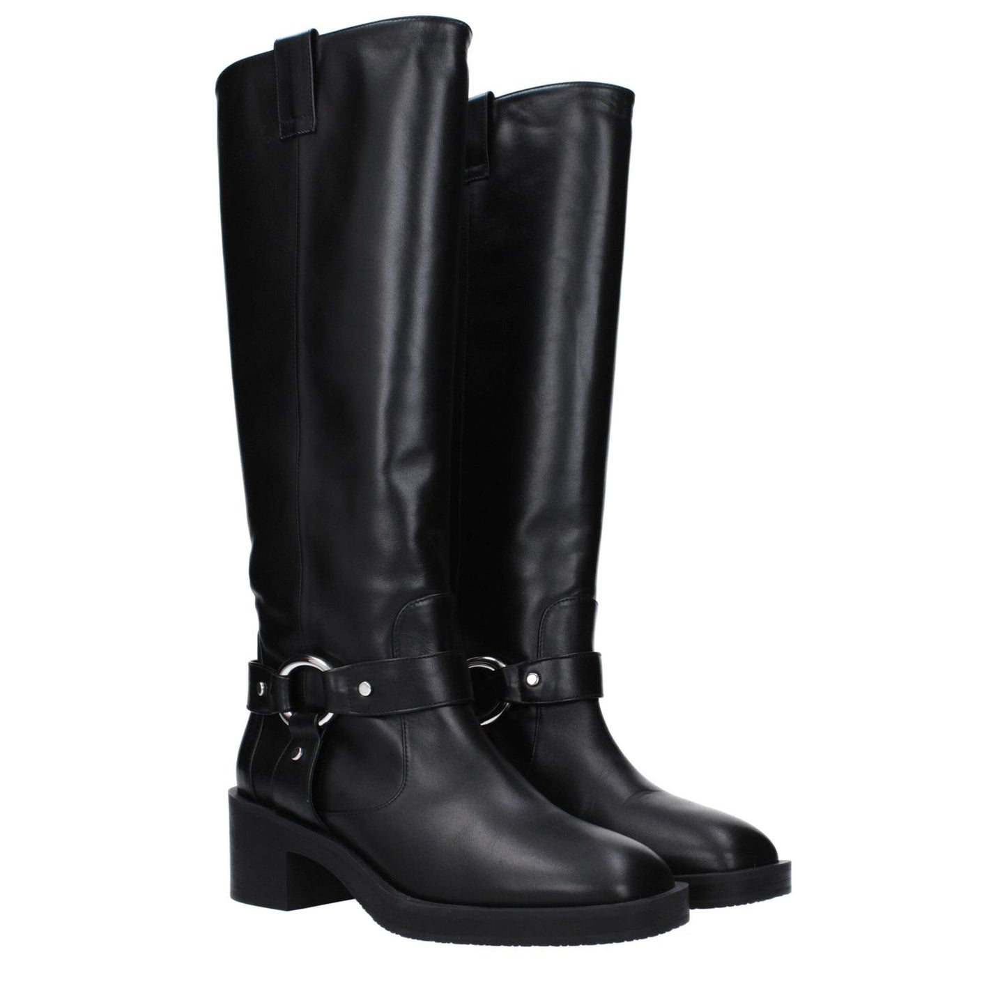 Stuart Weitzman Black Leather High Heel Boots ST-15039028003081-EU36.5/US6.5