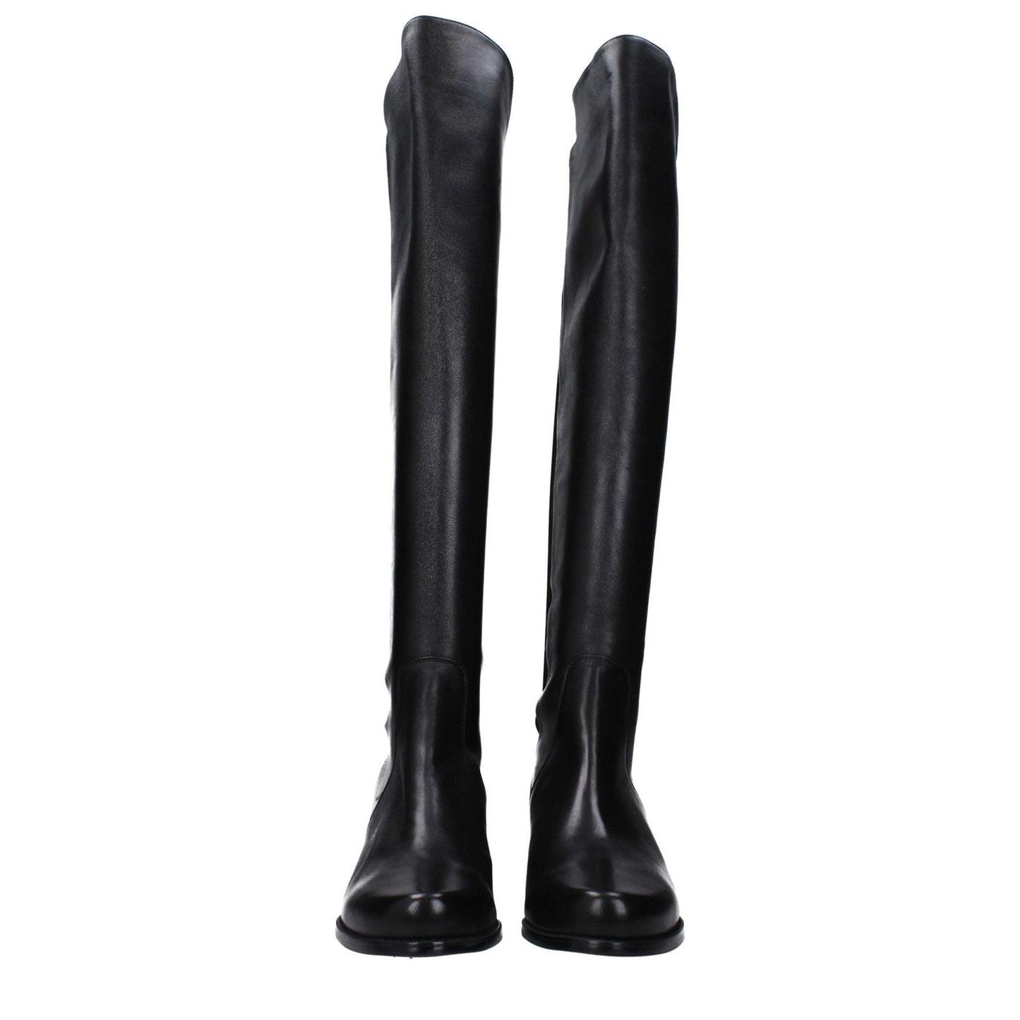 Stuart Weitzman Black Leather Over The Knee ST-15039031935241-EU37.5/US7.5