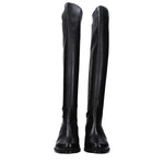 Stuart Weitzman Black Leather Over The Knee ST-15039031935241-EU37.5/US7.5