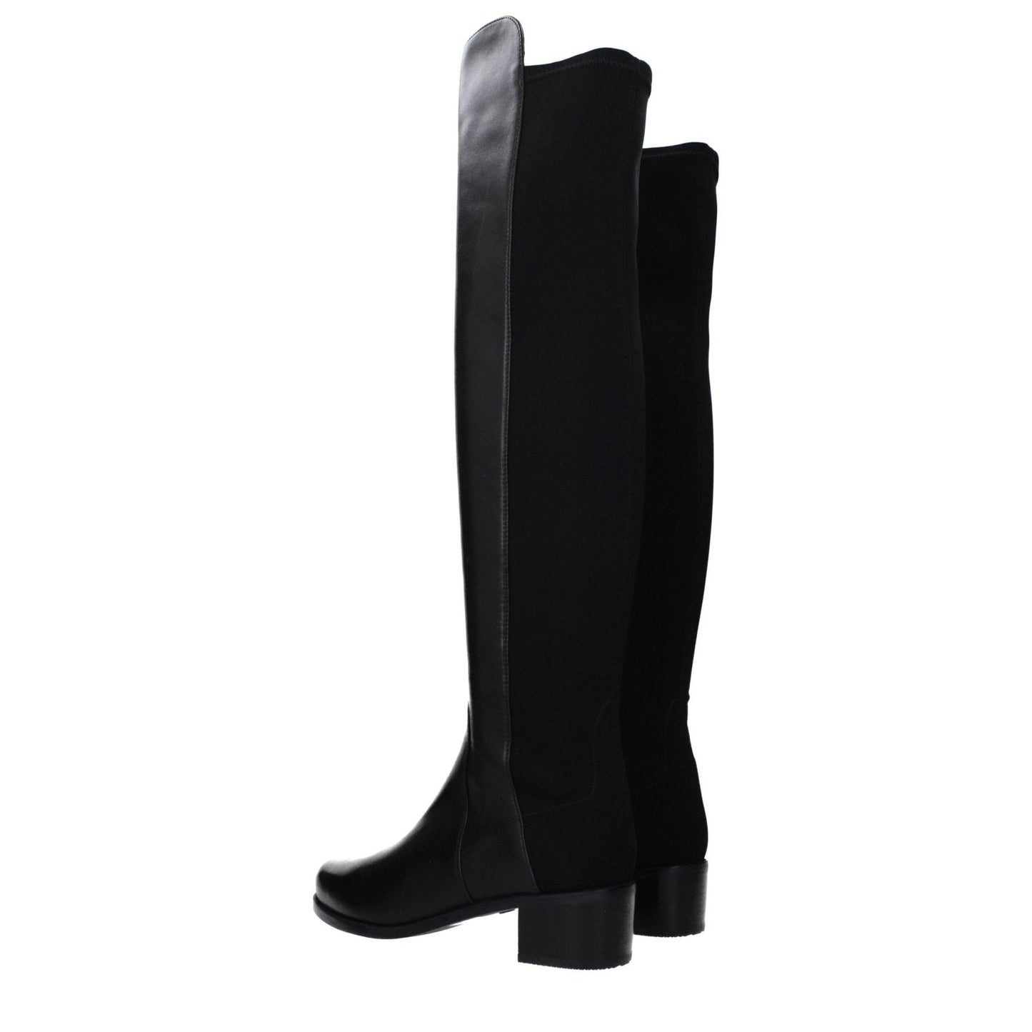 Stuart Weitzman Black Leather Over The Knee ST-15039031935241-EU37.5/US7.5