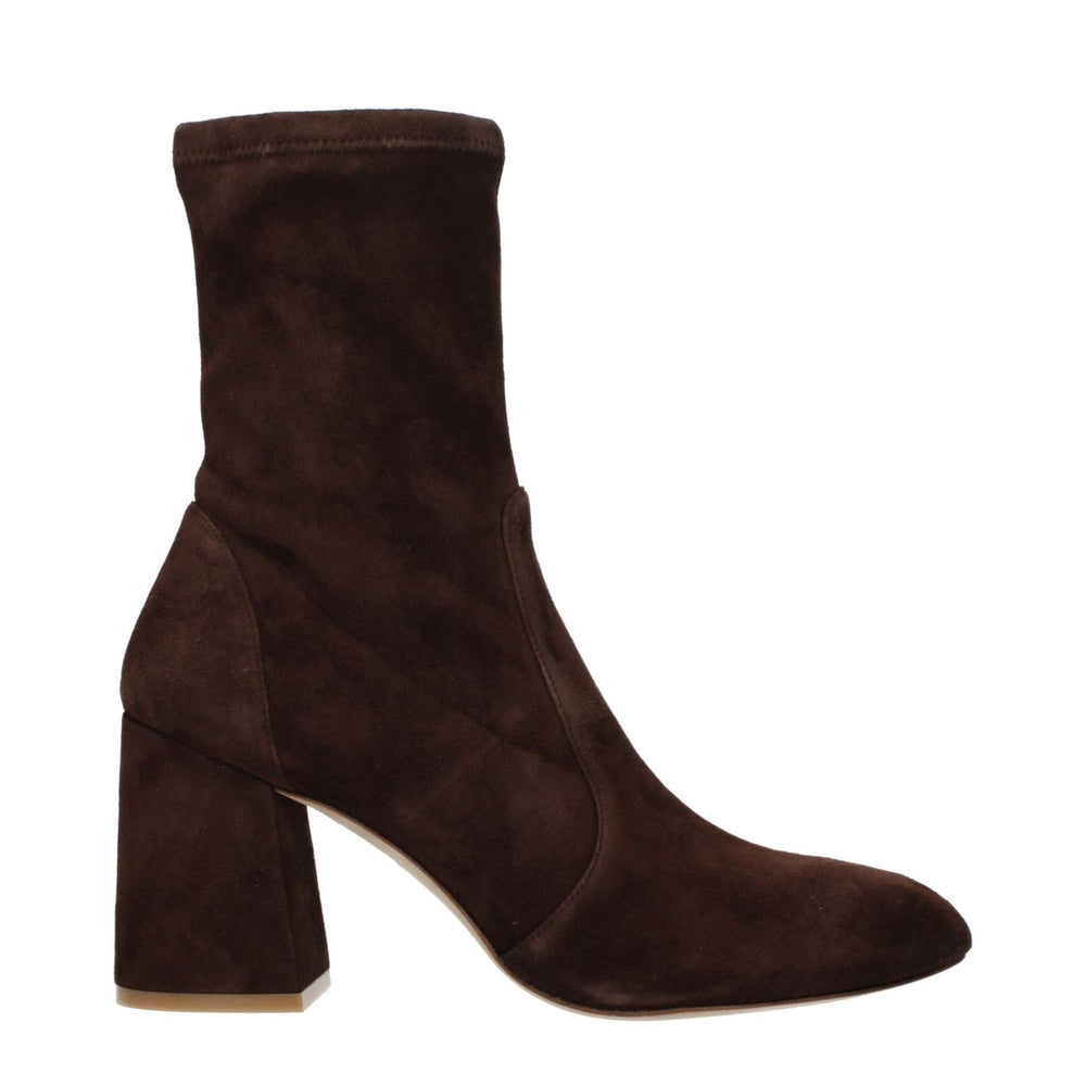 Stuart Weitzman Brown Leather Ankle Boots ST-15063716888841-EU40/US10