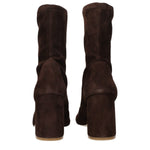 Stuart Weitzman Brown Leather Ankle Boots ST-15063716888841-EU40/US10