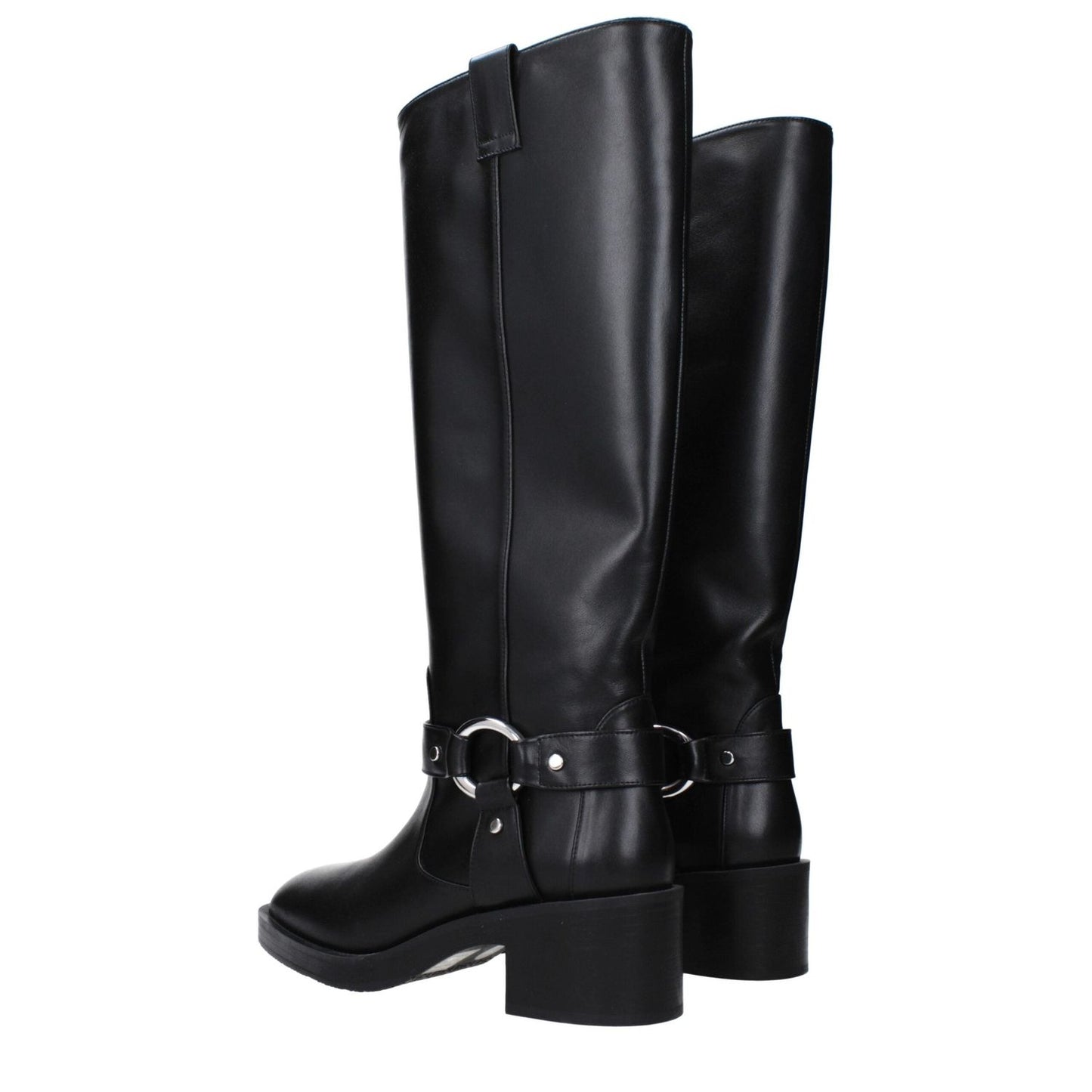 Stuart Weitzman Black Leather High Heel Boots ST-15039028003081-EU36.5/US6.5