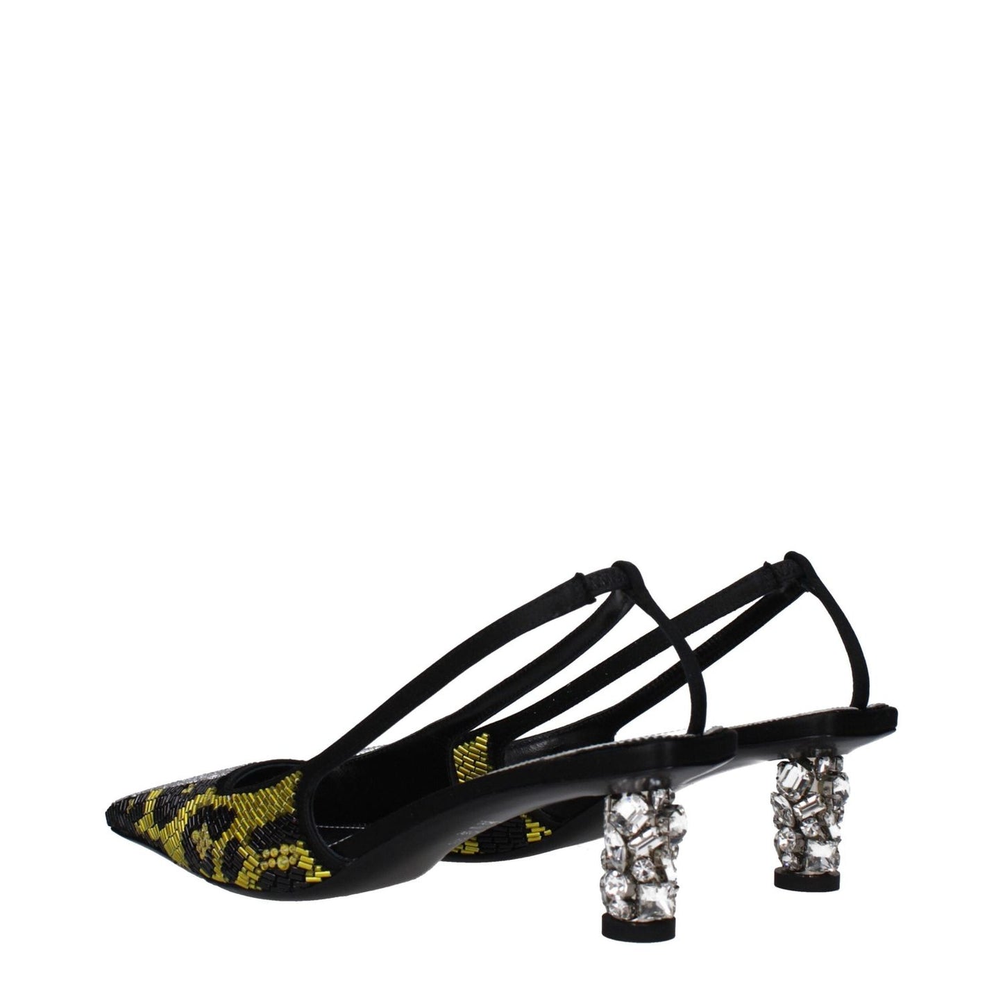Tom Ford Yellow Satin Stiletto Heels Sandals TO-15068813000969-EU39/US9