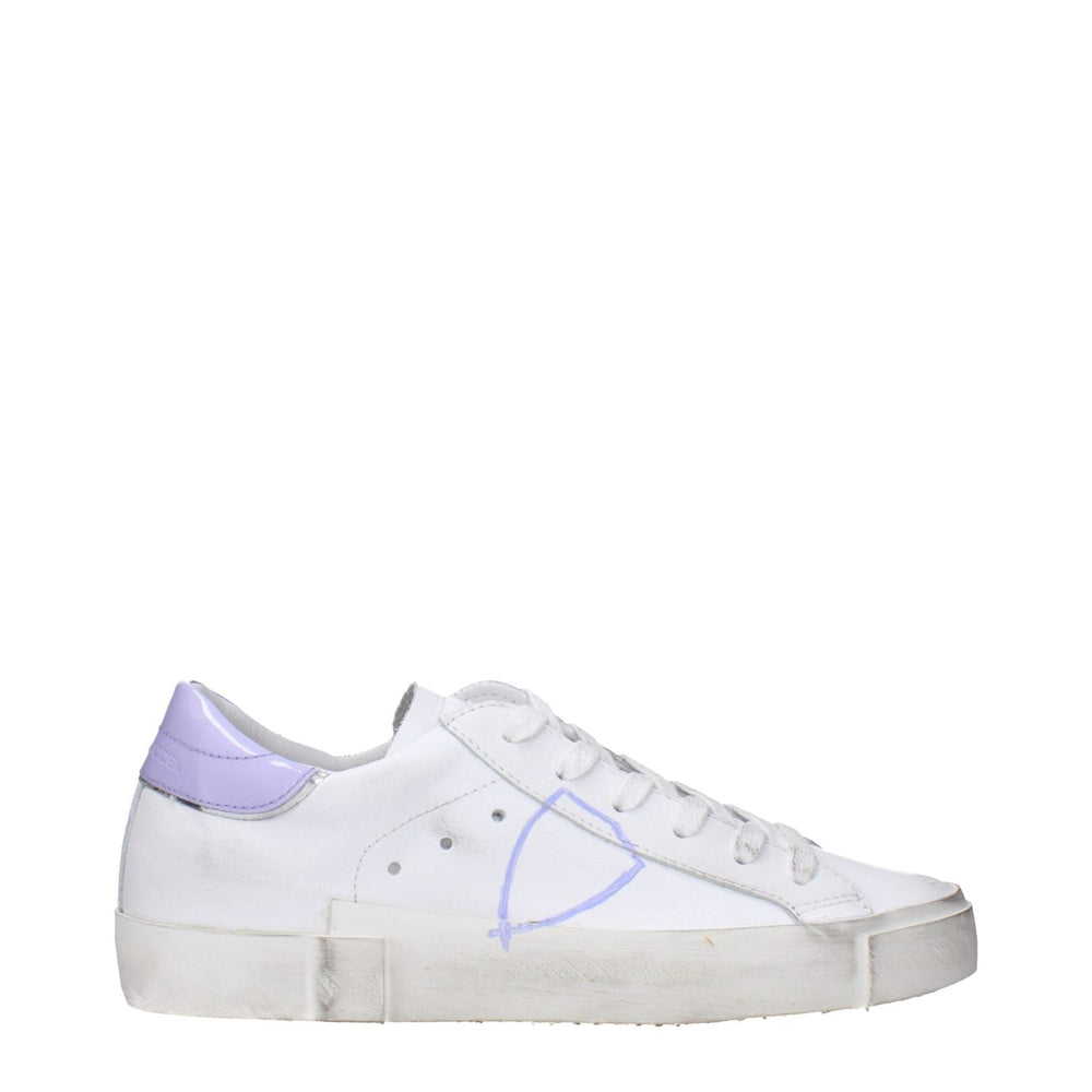 Philippe Model White Leather Low Tops PH-15090254905609-EU37/US7