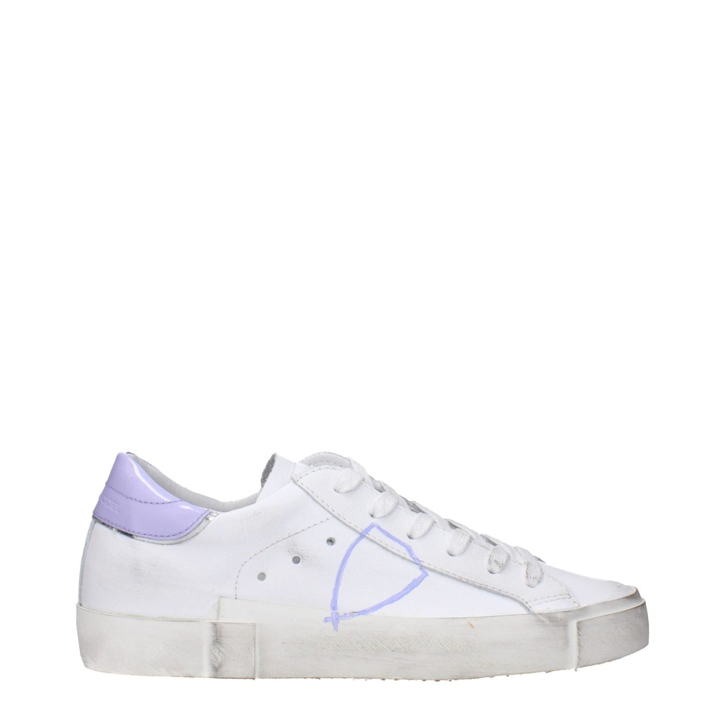Philippe Model White Leather Low Tops PH-15090254905609-EU37/US7
