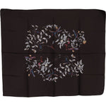 Dolce & Gabbana Brown 100% Silk Bird Print Wrap 80cm X 95cm RRP Scarf MS5007