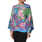 Dolce & Gabbana Multicolor Floral Printed Tunic Blouse Top TSH90592-44