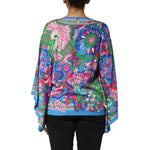 Dolce & Gabbana Multicolor Floral Printed Tunic Blouse Top TSH90592-44