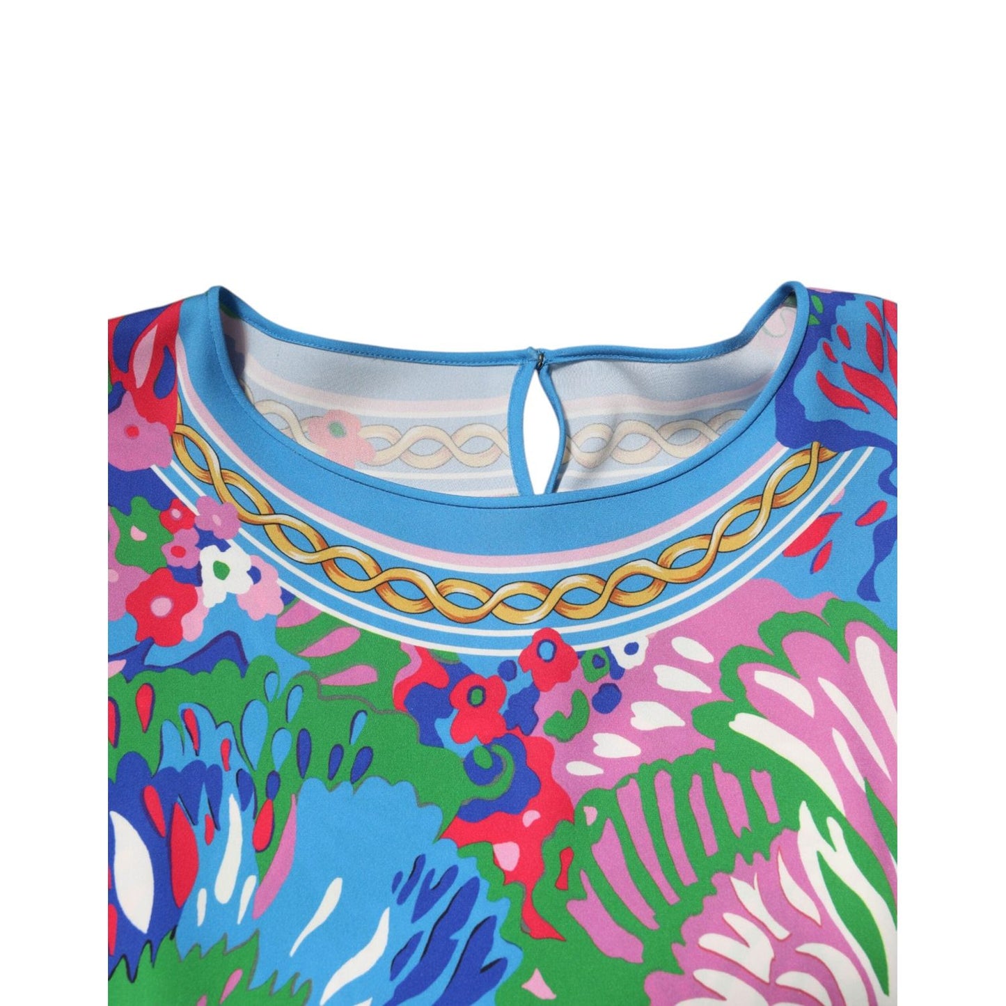 Dolce & Gabbana Multicolor Floral Printed Tunic Blouse Top TSH90592-44