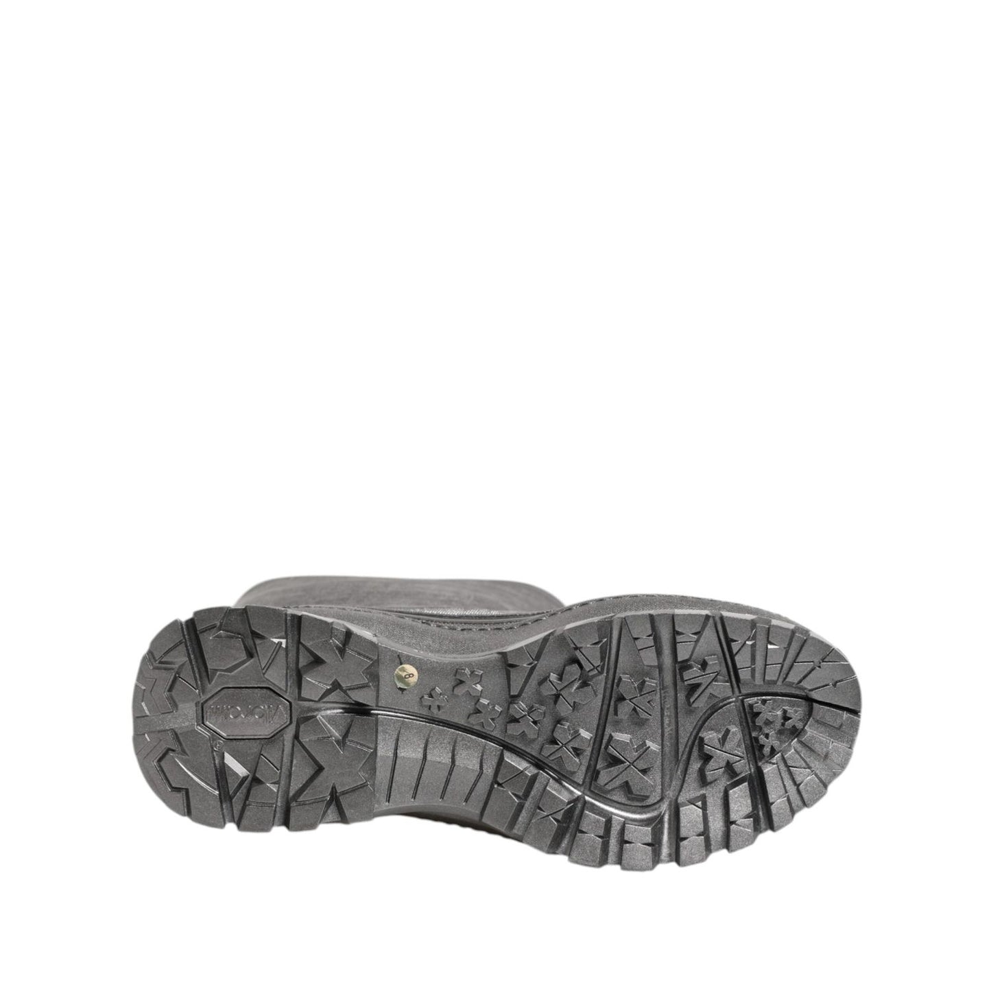 Dolce & Gabbana Metallic Silver Pull On Rain Boots Shoes MV7816-42