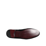 Dolce & Gabbana Black Velvet Gold Crown Mens Loafers Shoes MV7628-48