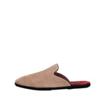 Dolce & Gabbana Beige Suede Leather Slides Flat Slipper Shoes MV7685-43