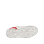 Dolce & Gabbana White Red Leather Logo Low Top Sneakers Shoes MV7597-40
