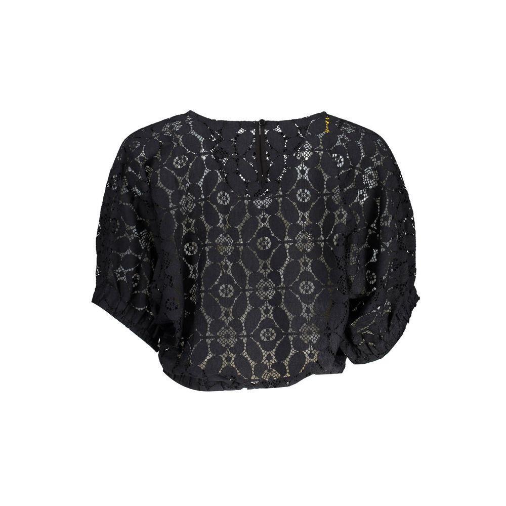 Desigual Black Polyester Tops & T-Shirt DE-18732-M