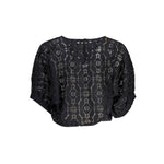 Desigual Black Polyester Tops & T-Shirt DE-18732-M