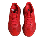 Dolce & Gabbana Red Leather Daymaster Low Top Sneakers Shoes MV7614-44