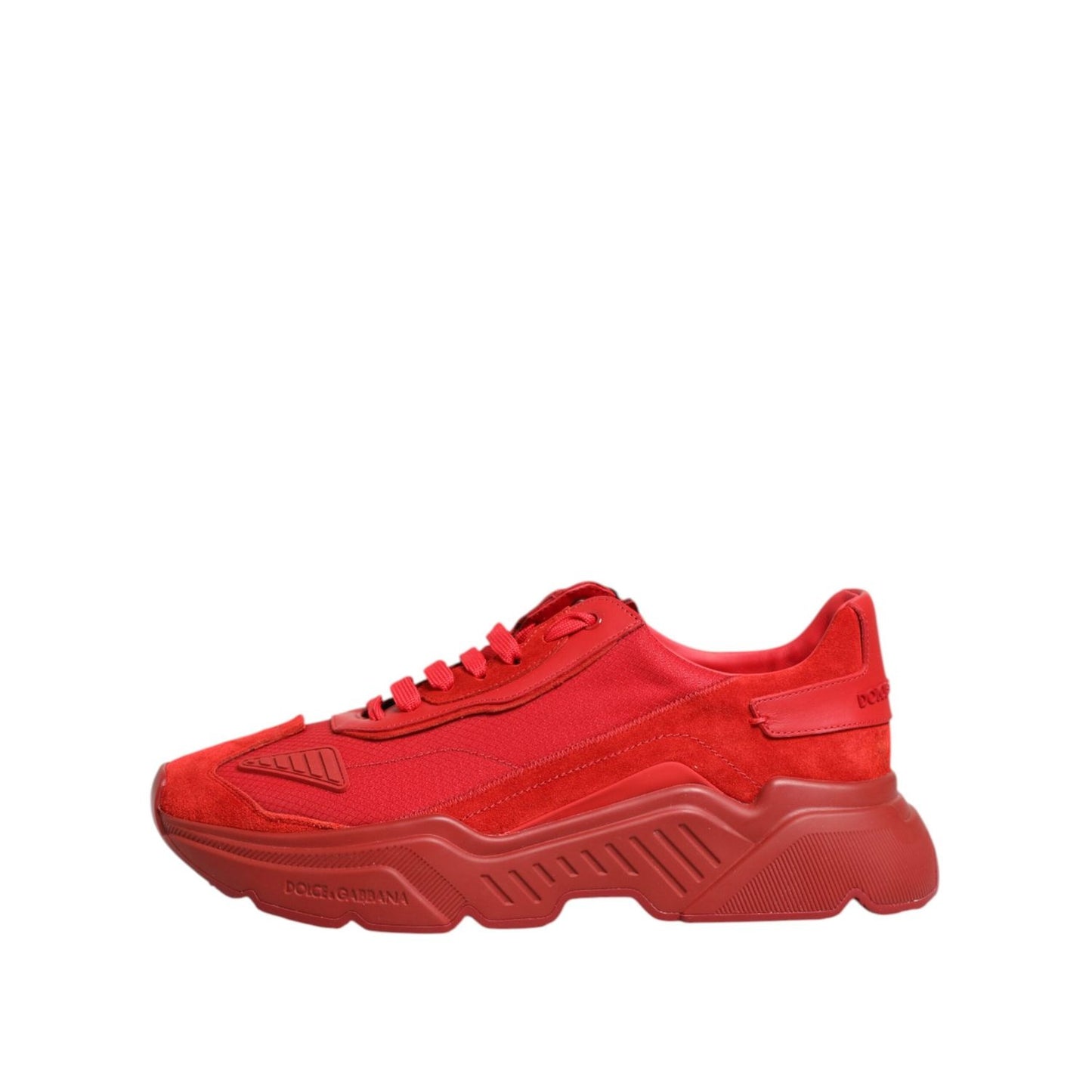 Dolce & Gabbana Red Leather Daymaster Low Top Sneakers Shoes MV7614-44