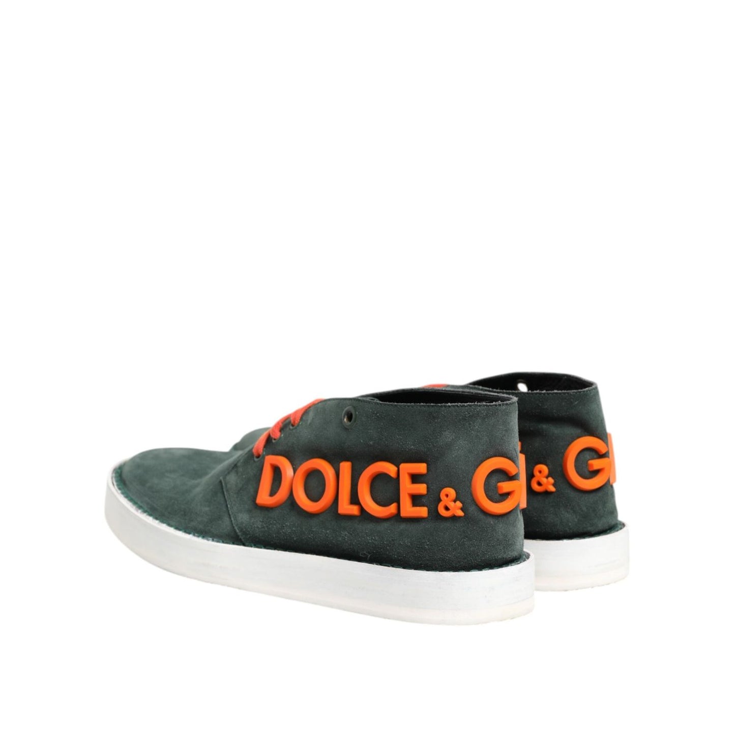 Dolce & Gabbana Green Derby Logo Casual Men Sneakers Shoes MV7679-44