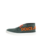 Dolce & Gabbana Green Derby Logo Casual Men Sneakers Shoes MV7679-44