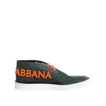 Dolce & Gabbana Green Derby Logo Casual Men Sneakers Shoes MV7679-44