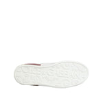 Dolce & Gabbana White Red Leather Lace Up Sneakers Shoes MV7768-41.5