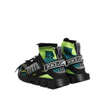 Dolce & Gabbana Multicolor Sorrento Socks Men Sneakers Shoes MV7847-40