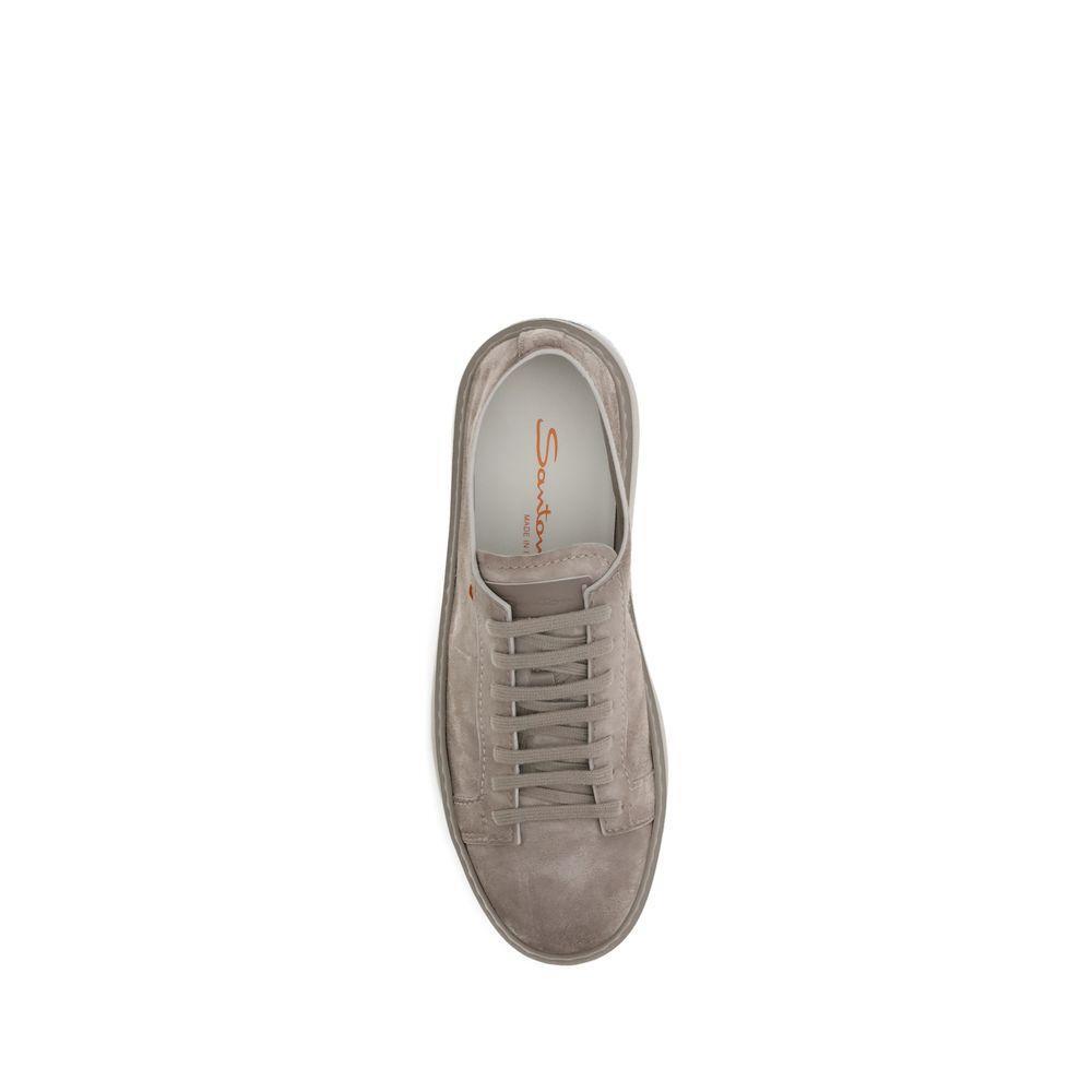 Santoni Suede Sneakers SA-MBCD21571TARCAOLE55-EU43/US10