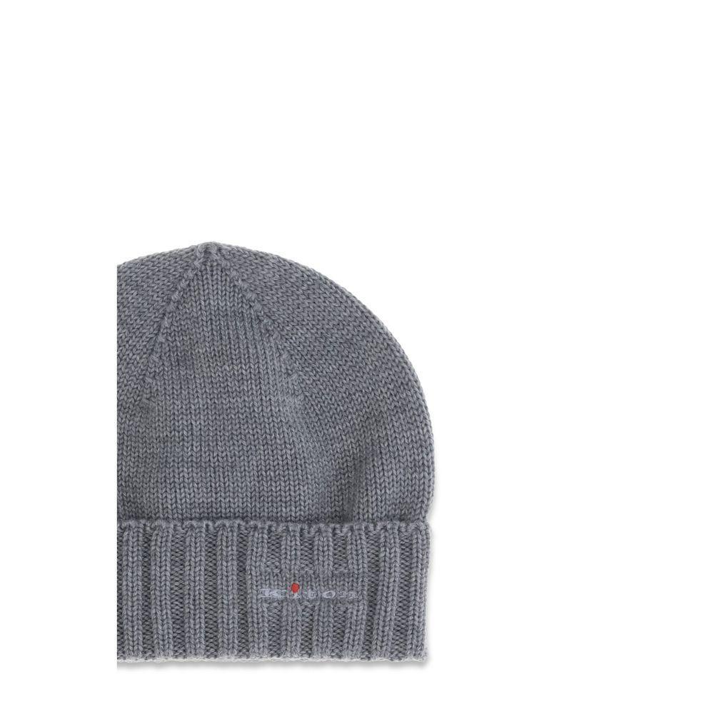 Kiton Wool beanie Hat KI-UCPL006K0253H02000GRIGIO-UNI
