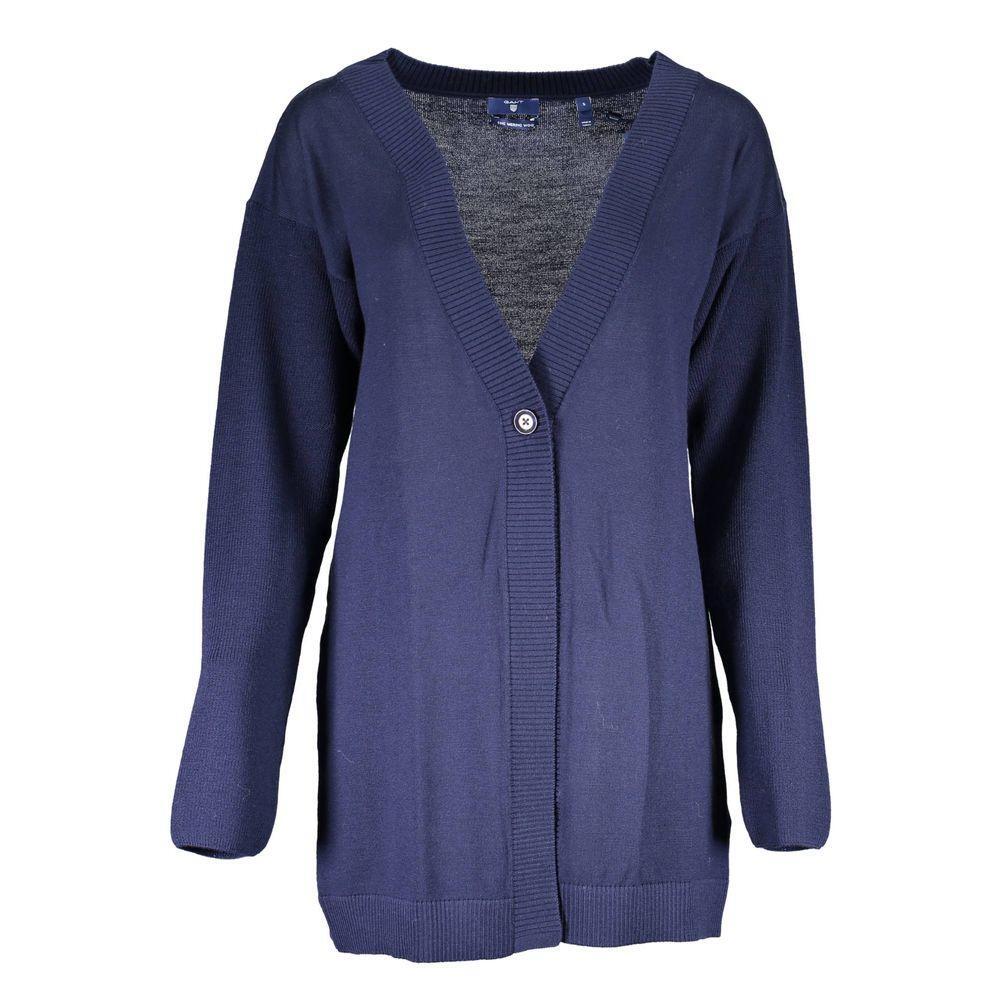 Gant Blue Wool Sweater GA-6622-XS