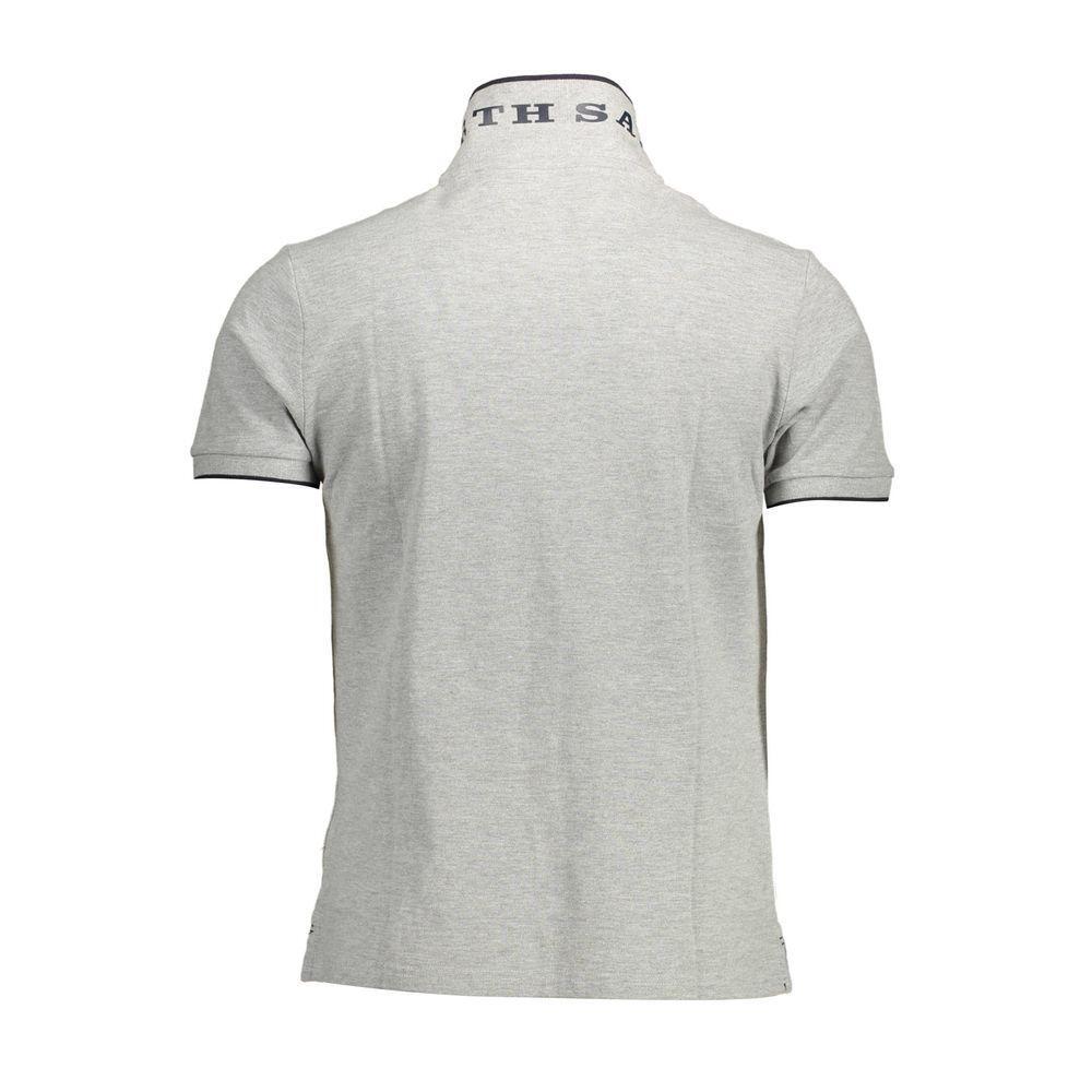 North Sails Gray Cotton Polo Shirt NO-12534-XL