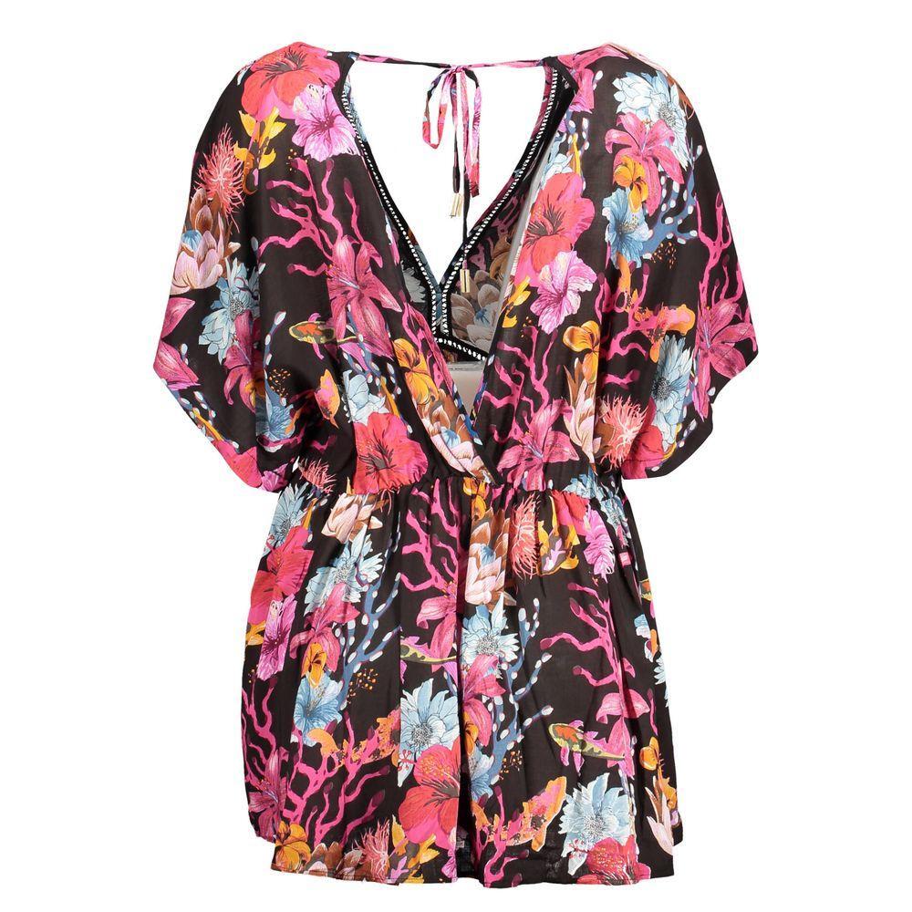 Desigual Black Cotton Dress DE-12567-XL