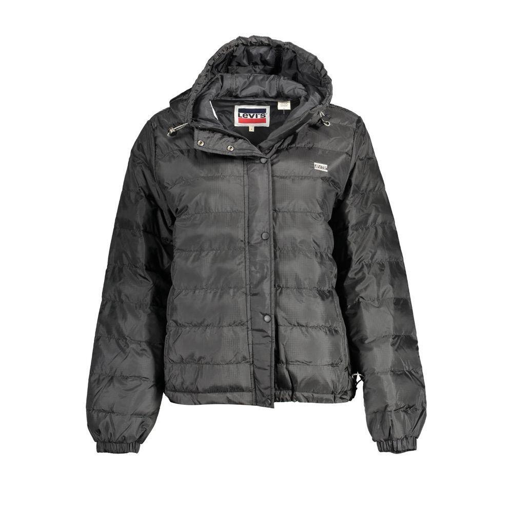 Levi's Black Polyester Jackets & Coat LE-16123-XS