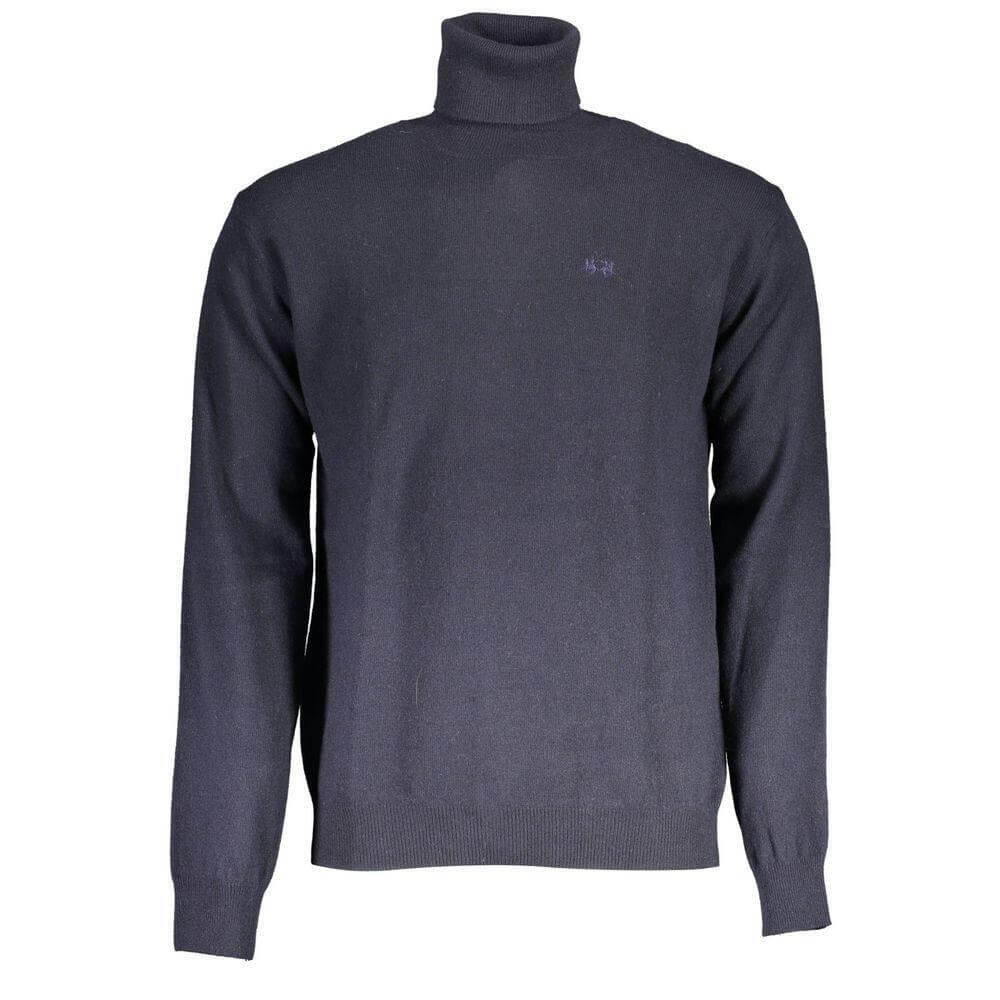 La Martina Blue Wool Sweater LA-17149-L