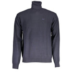 La Martina Blue Wool Sweater LA-17149-L