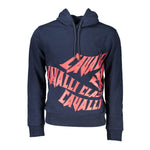 Cavalli Class Blue Cotton Sweater