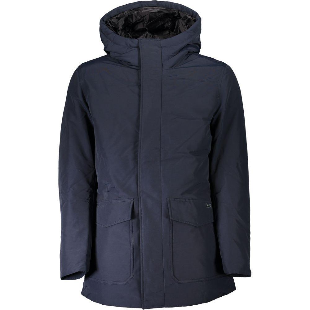 Woolrich Blue Cotton Jacket WO-24360-XXL
