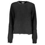 Patrizia Pepe Black Fabric Sweater PA-26489-XS