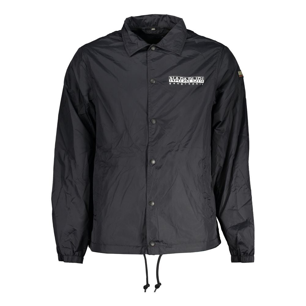 Napapijri Black Polyester Jacket NA-28460-XS