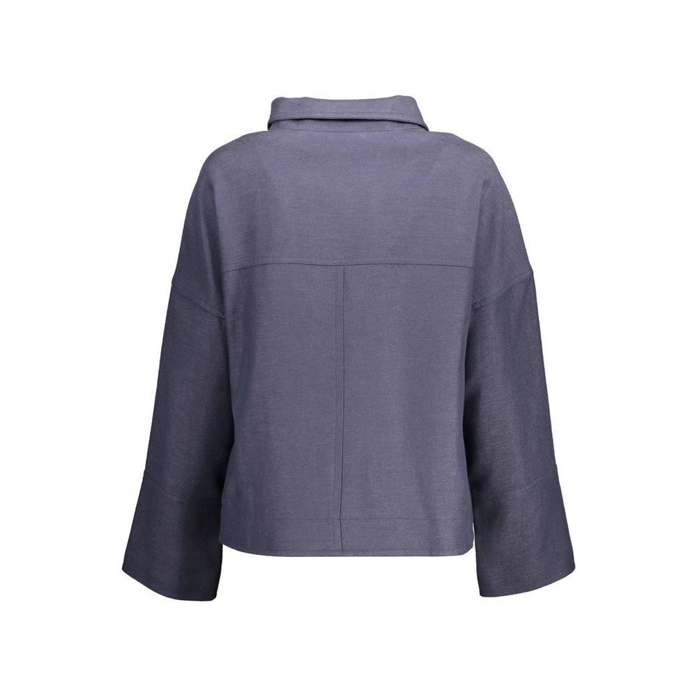Gant Blue Cotton Jackets & Coat