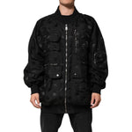 Dolce & Gabbana Black Cargo Windbraker Logo Mania Jacket JKT41521-58
