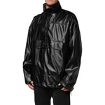 Dolce & Gabbana Black Polyester Logo Plaque Bomber Jacket JKT41527-48