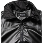 Dolce & Gabbana Black Polyester Logo Plaque Bomber Jacket JKT41527-48