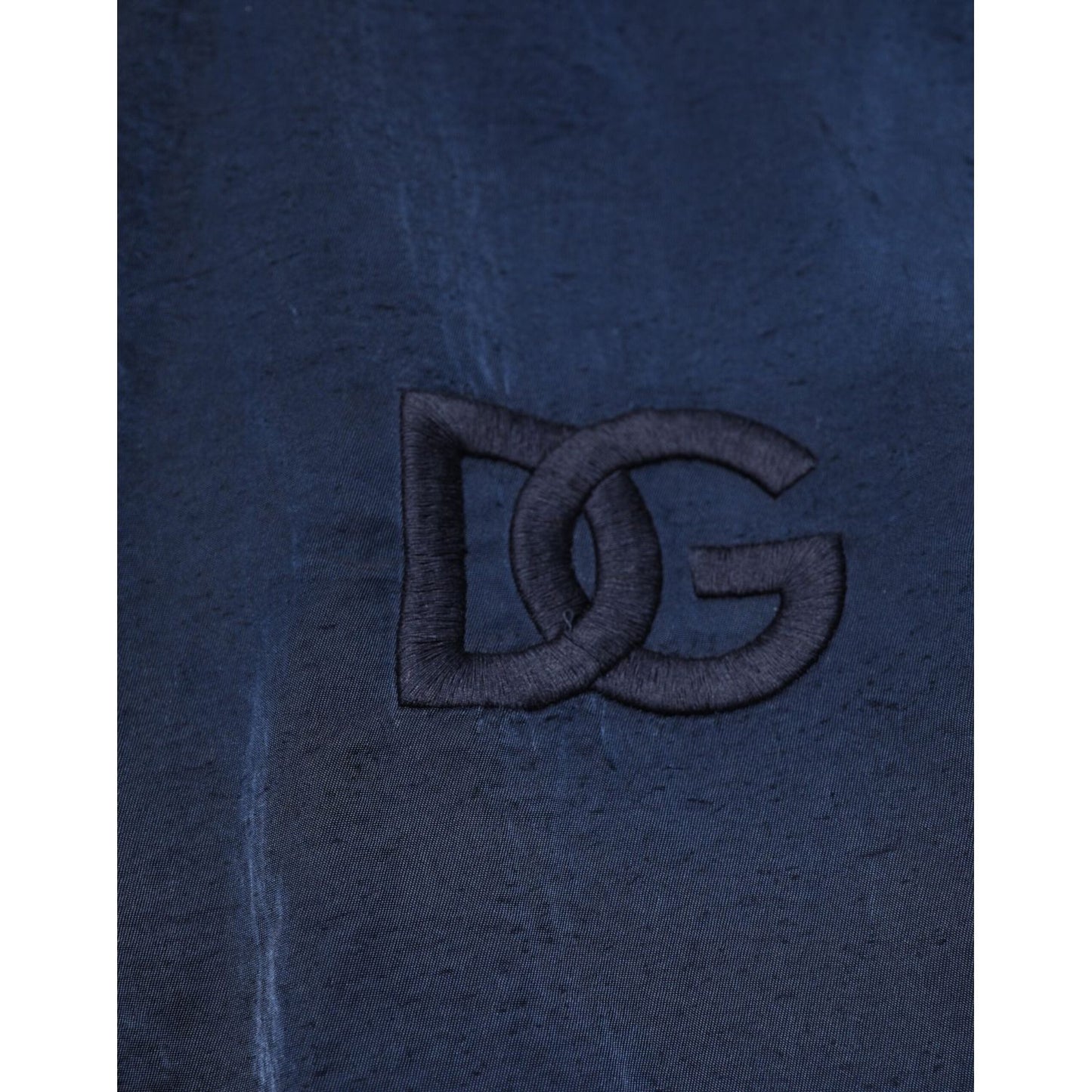 Dolce & Gabbana Blue Nylon DG Embroidery Men Bomber Jacket JKT41528-48
