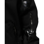 Dolce & Gabbana Black Wool Logo DG Mania Men Bomber Jacket JKT41541-54