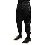 Dolce & Gabbana Black Logo DG Print Men Jogger Sweatpants Pants PAN76610-50