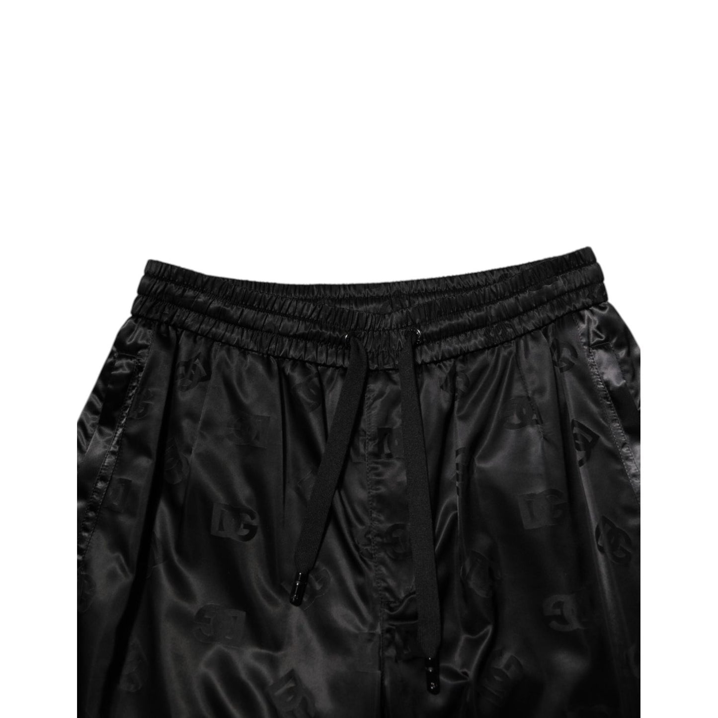 Dolce & Gabbana Black Logo DG Print Men Jogger Sweatpants Pants PAN76610-50
